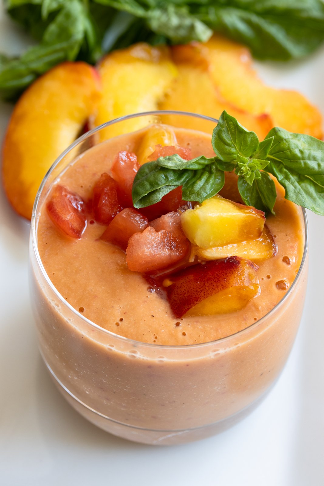 peach tomato gazpacho