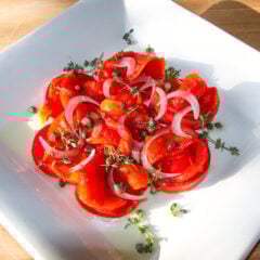 roasted peppers tomato salad