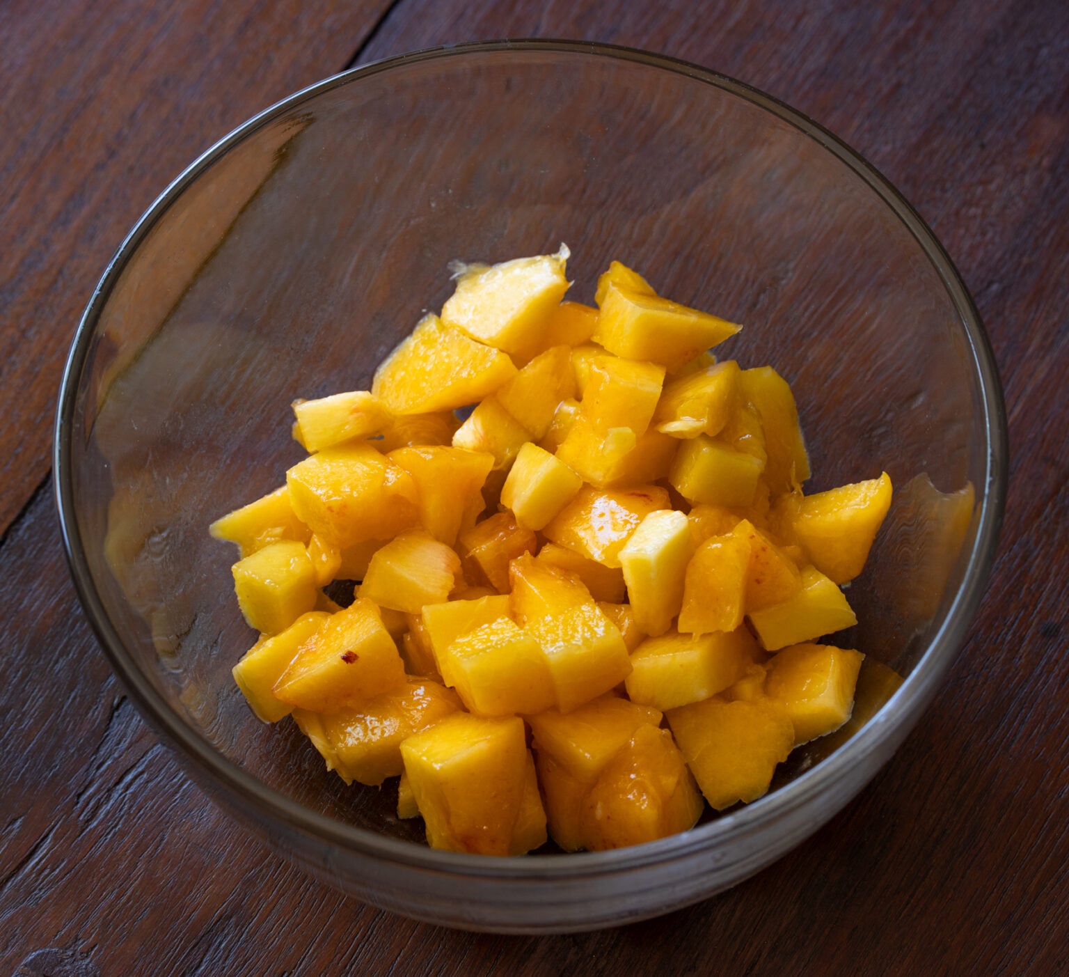 peaches all cut up