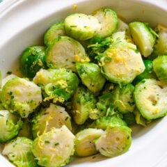 Brussels sprouts with lemon