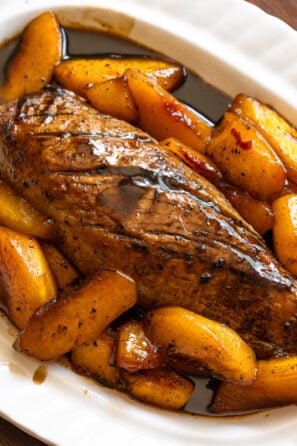 Glazed pork enderloin