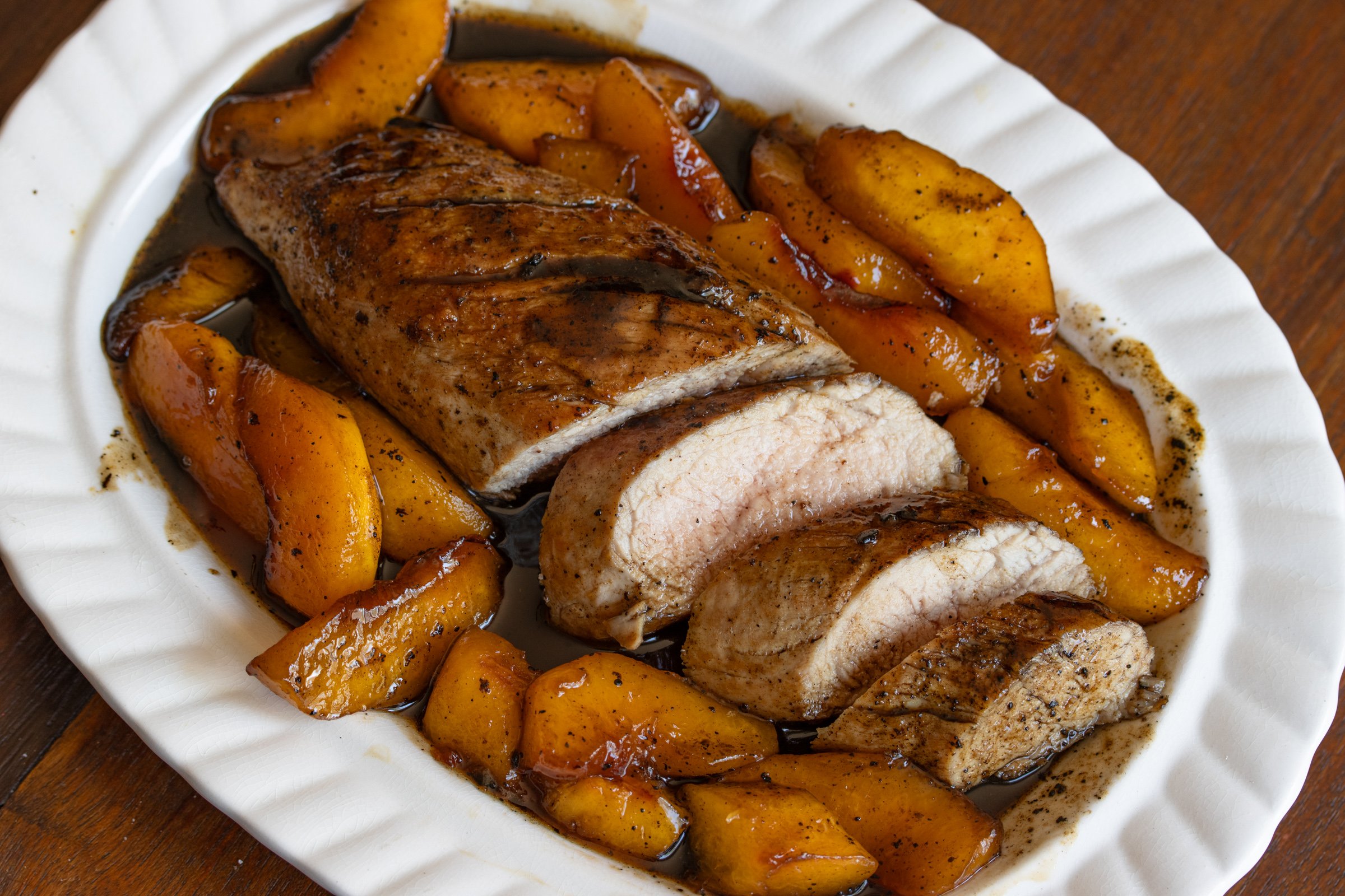 Glazed pork tenderloin