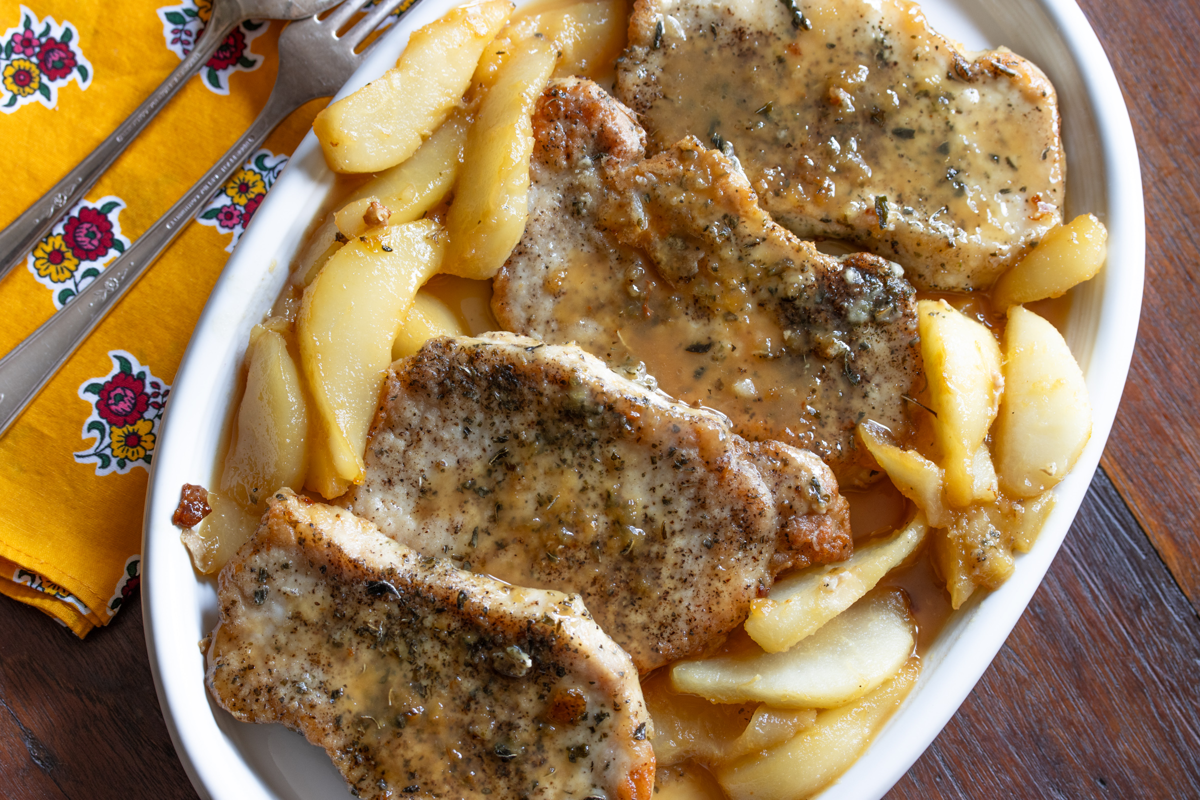 Pan Fried Boneless Pork Chops