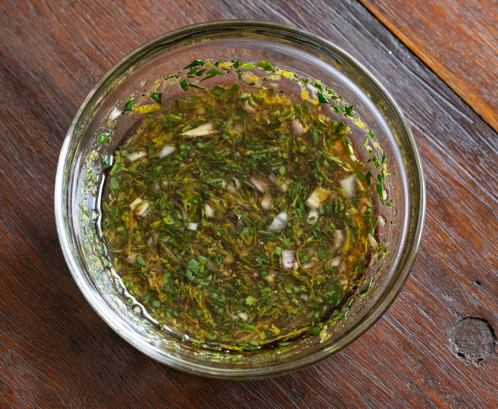 Tarragon sauce prepared and awaiting to be served.