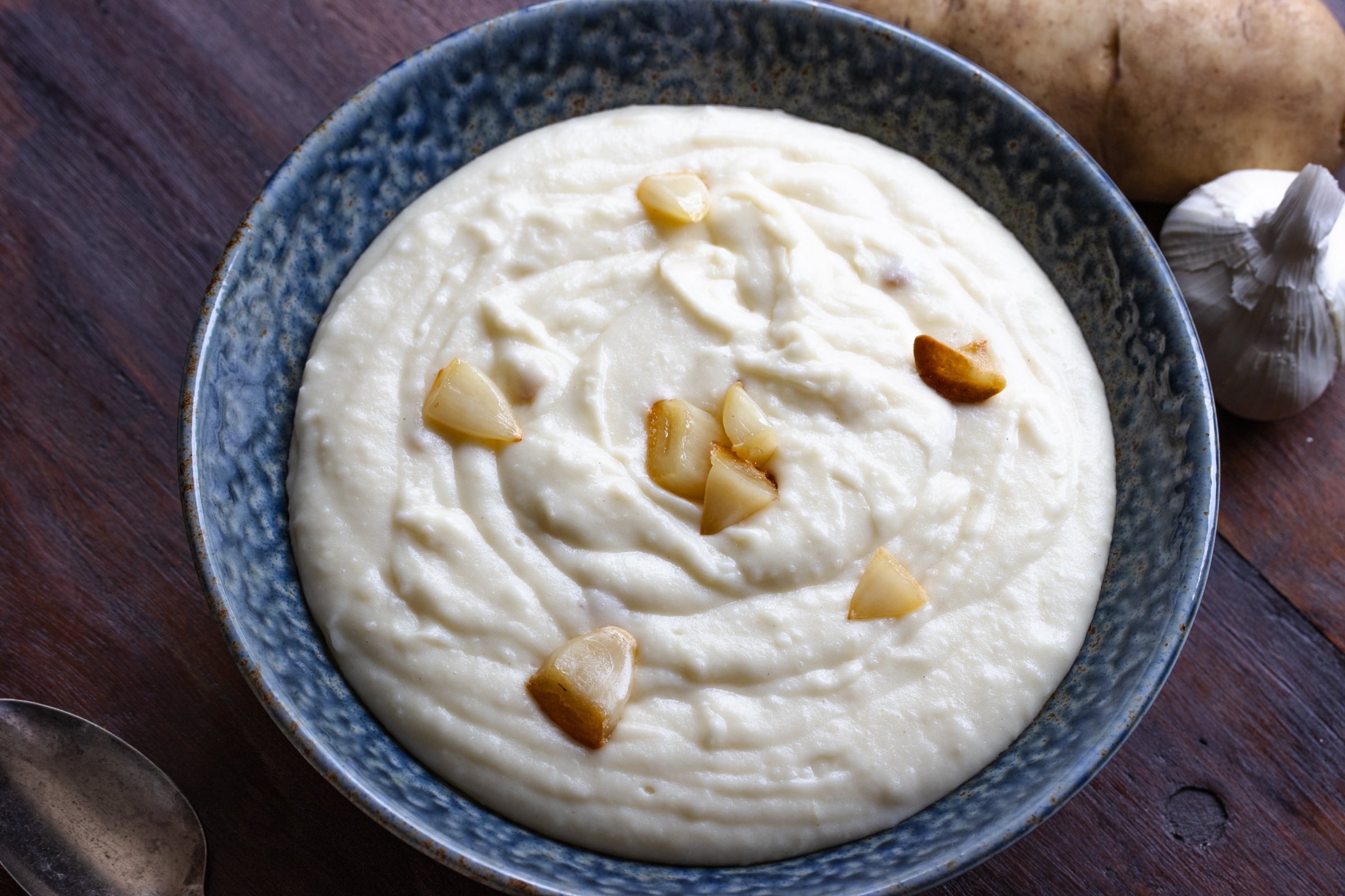 Roasted garlic mashed potatoes