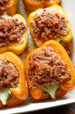 Italian stuffed bell peppers.