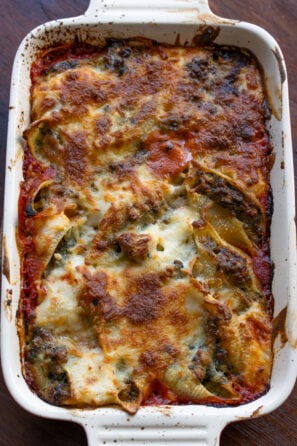 A second baking dish ws needed to cook all the pasta.