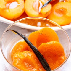 Honey Vanilla Poached Apricots Recipe