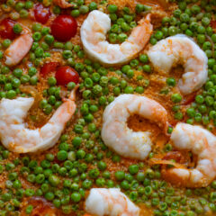 Shrimp and coconut curry with couscous
