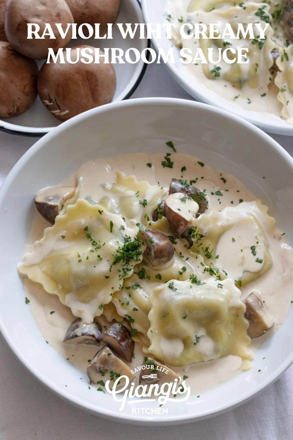 Ravioli with Creamy Mushroom Sauce is one of those simple dinners that feel special without requiring complicated preparation.