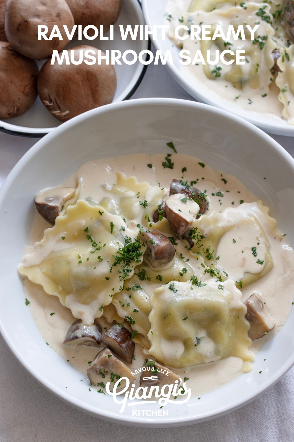 Ravioli with Creamy Mushroom Sauce is one of those simple dinners that feel special without requiring complicated preparation.